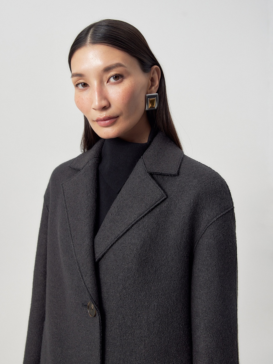 Шерстяное пальто с мембраной