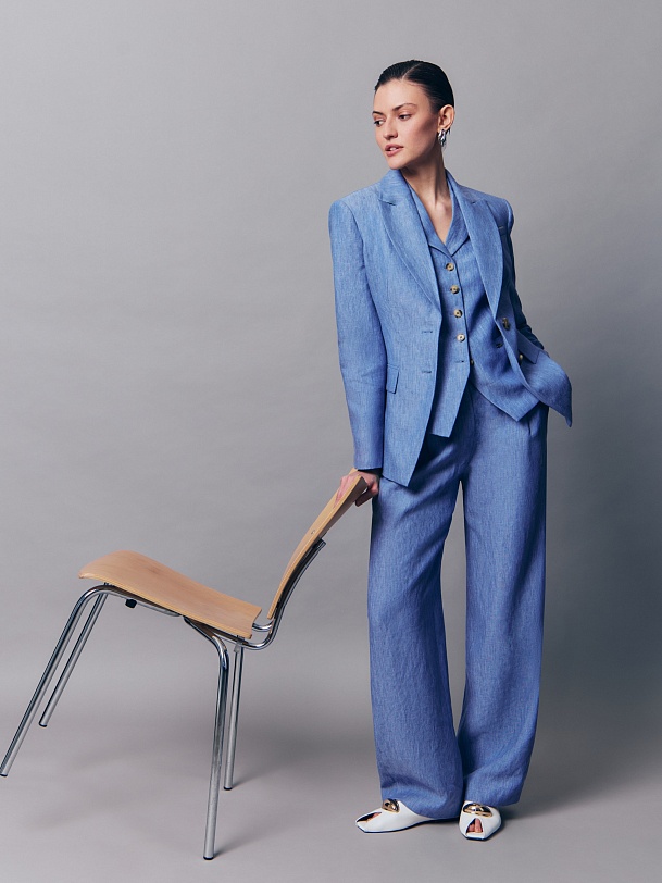 Брюки из премиального 100% льна 