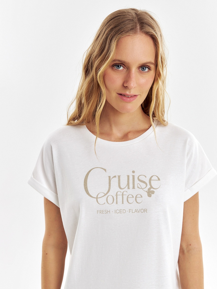 Футболка из 100% мерсеризированного хлопка