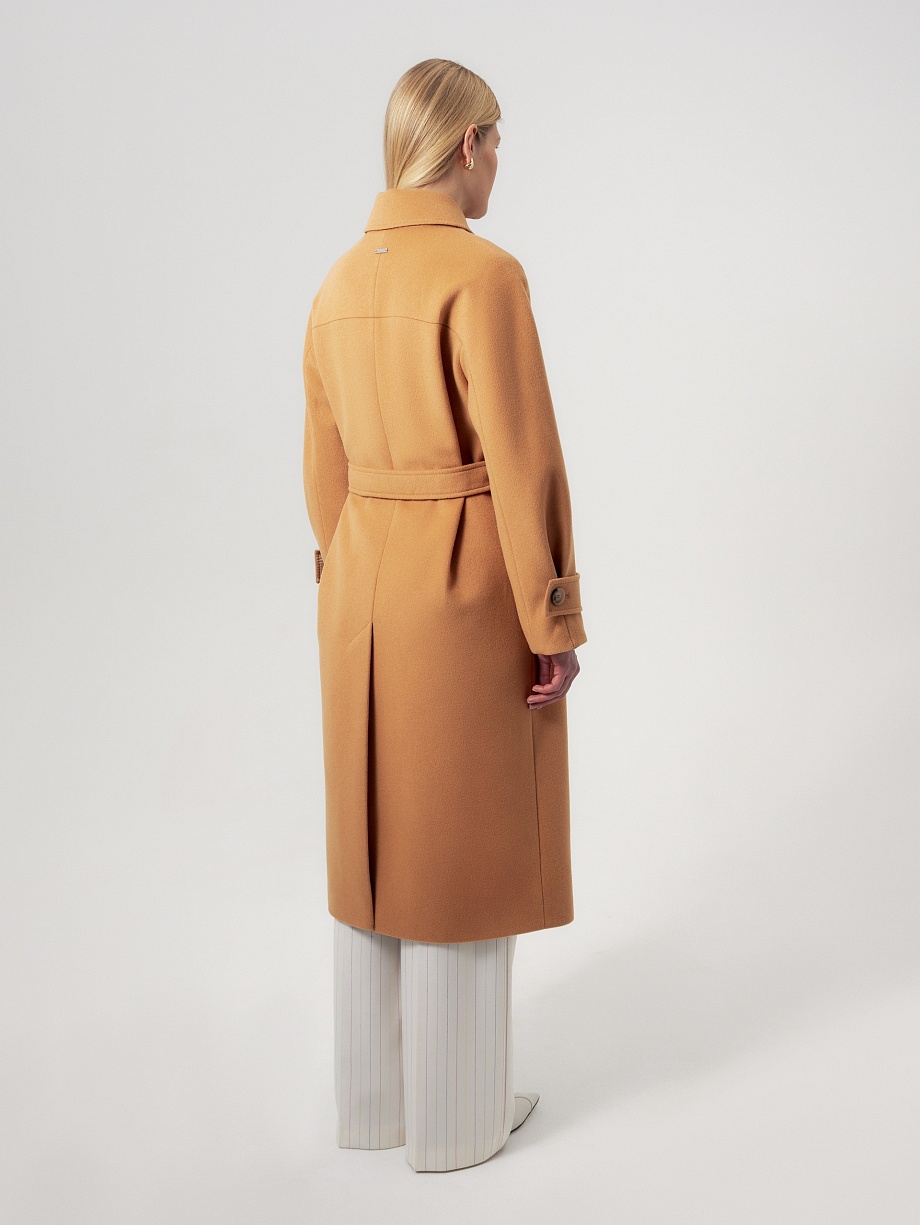 Пальто из премиальной шерсти с добавлением кашемира с мембраной