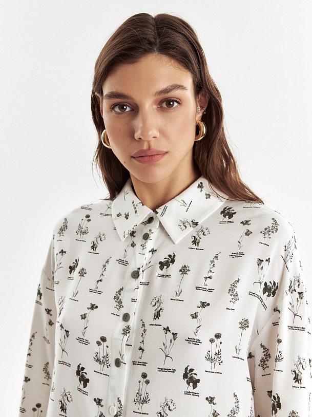 Свободная блуза из вискозы