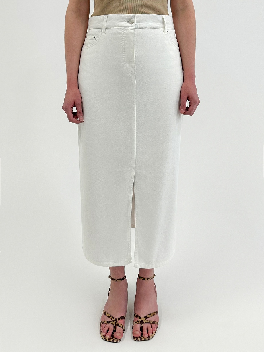 Прямая джинсовая юбка из 100% хлопка