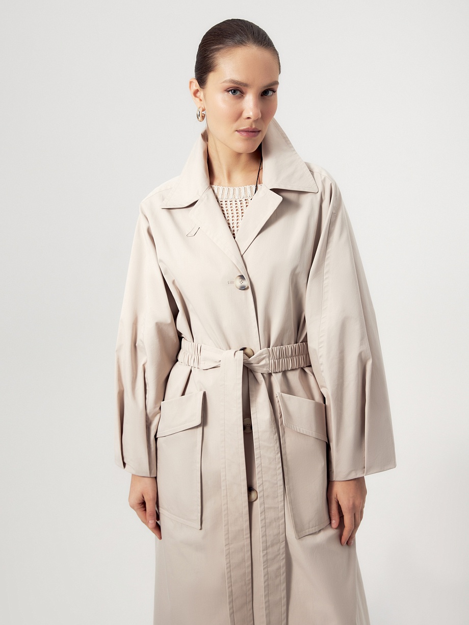 Непромокаемый хлопковый плащ