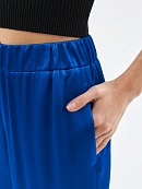 Прямые брюки из атласной вискозной ткани на резинке POMPA арт.2110020ea0661