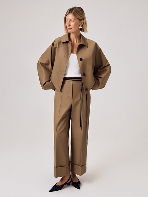 Брюки из твила с водоотталкивающей пропиткой