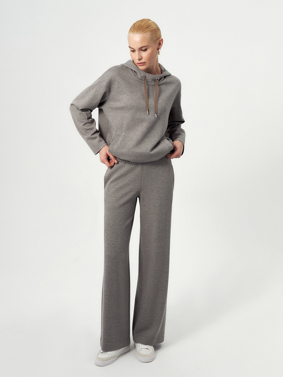 Брюки из жаккардового трикотажа