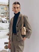 Укороченный жакет с накладными карманами POMPA арт.1100650bw0390