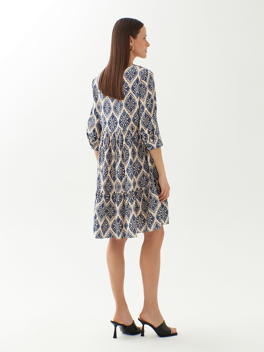 Свободное летнее платье из вискозы