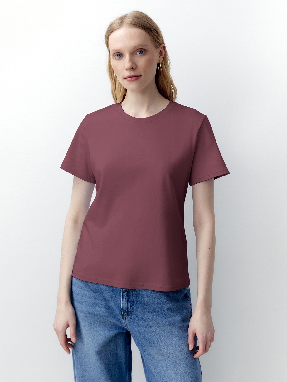 Футболка из 100% мерсеризированного хлопка