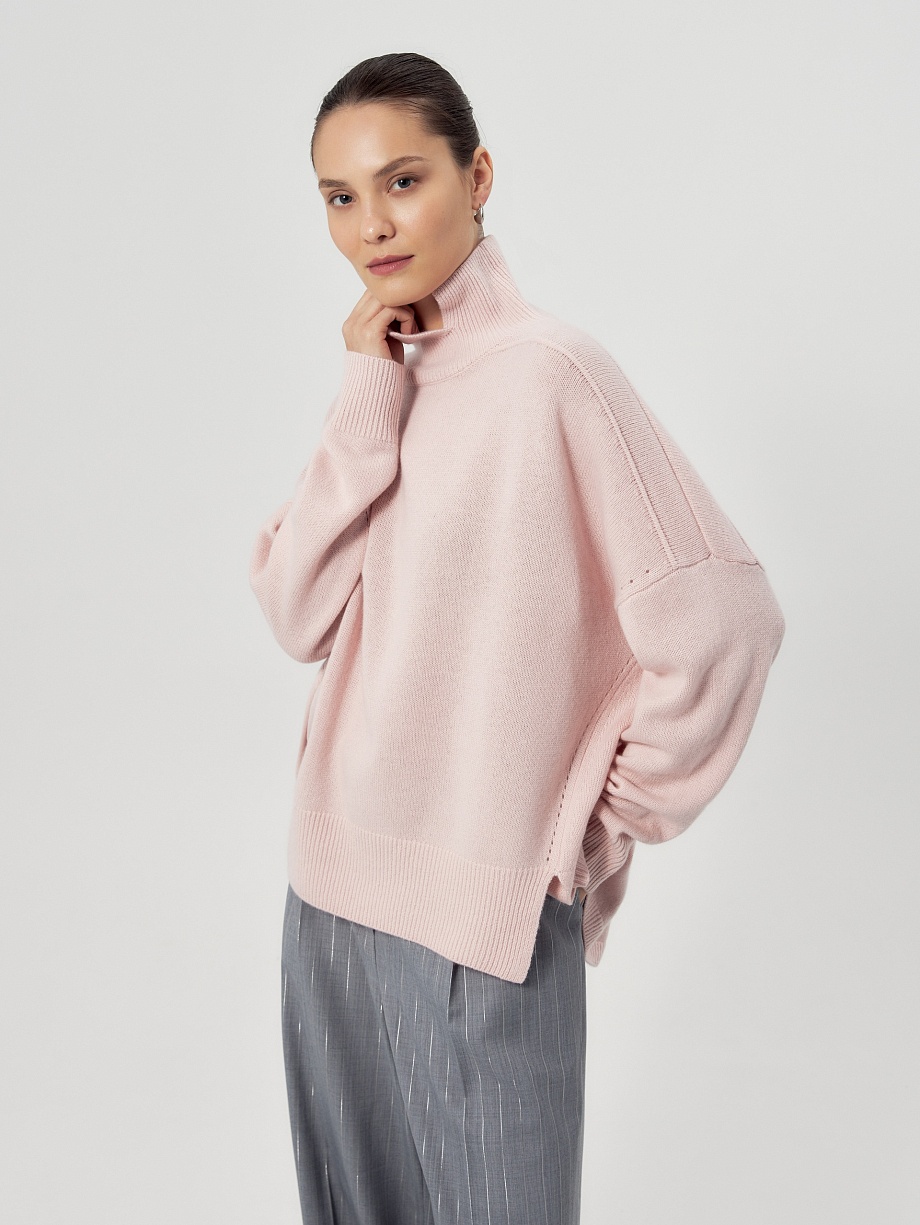 Объемный свитер из 100% кашемира