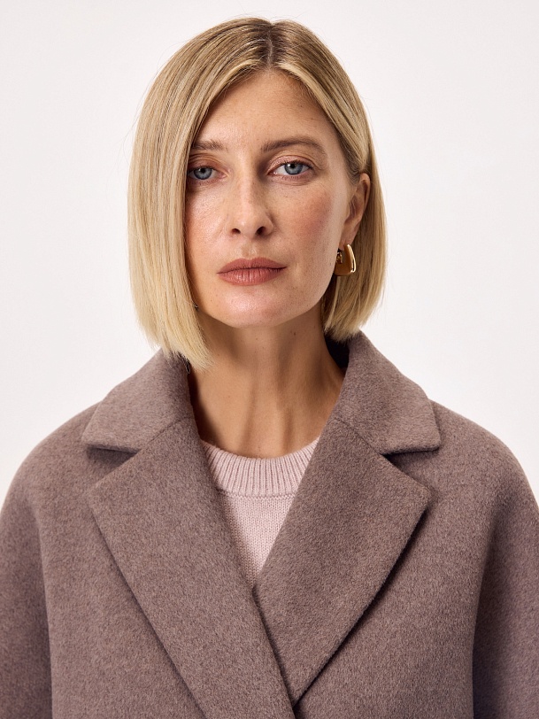 Пальто из шерсти с мембраной