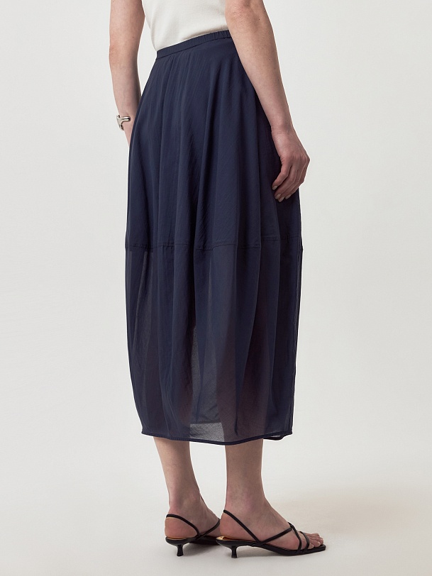 Юбка-баллон из тонкого 100% хлопка