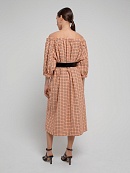 Платье из фактурной ткани с открытыми плечами POMPA арт.3136560di0890