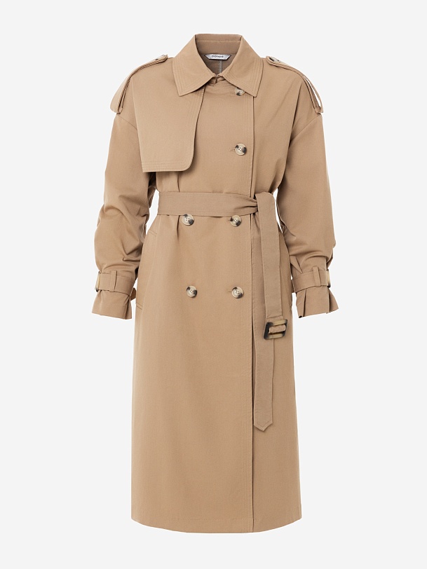 Классический женский бежевый тренч