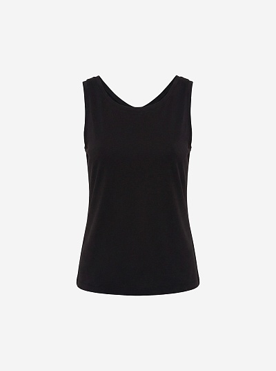 Базовый топ из 100% мерсеризированного хлопка