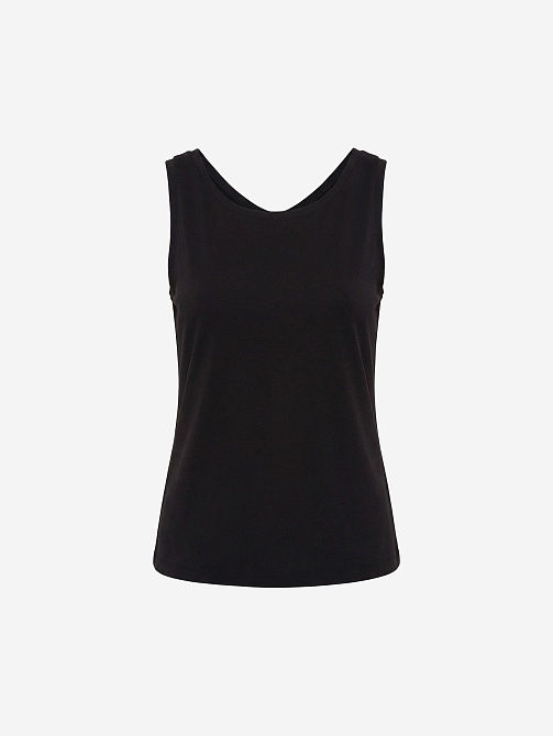 Базовый топ из 100% мерсеризированного хлопка