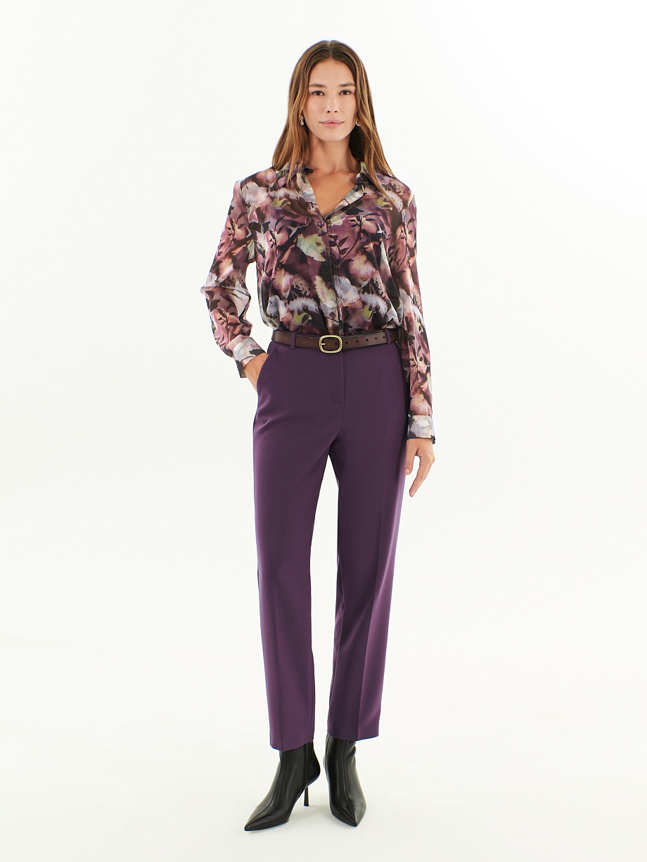 Классические зауженные брюки со стрелками 