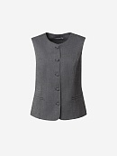 Жилет из костюмной ткани POMPA арт.1092780cl0192
