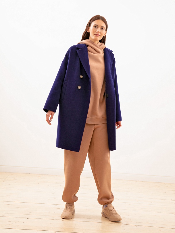 Пальто-кокон с мембраной