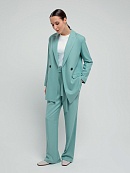 Удлиненный двубортный прямой жакет POMPA арт.3109712ss0148