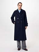 Пальто из шерсти с мембраной, утеплённой спинкой и съёмным капюшоном POMPA арт.1015391p90864