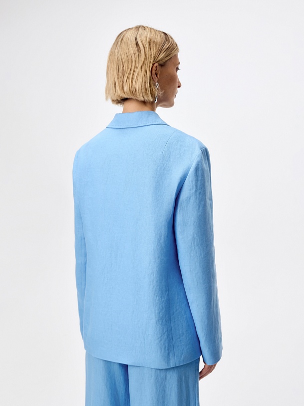 Жакет из хлопка и льна