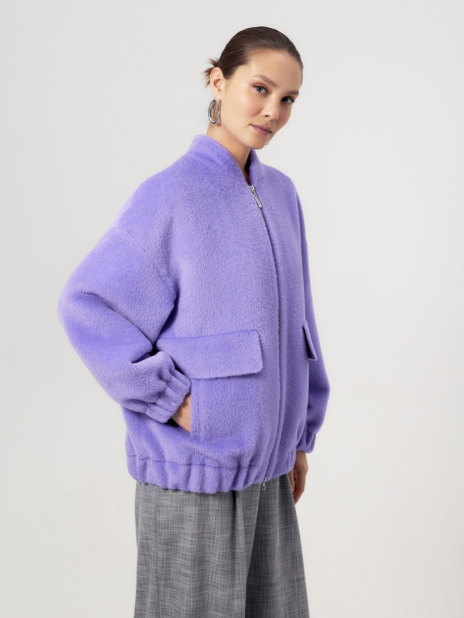 Бомбер из премиальной шерсти Альпака