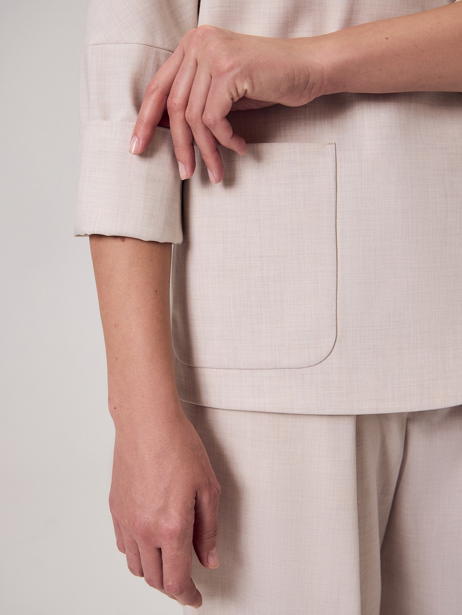 Жакет с укороченным рукавом