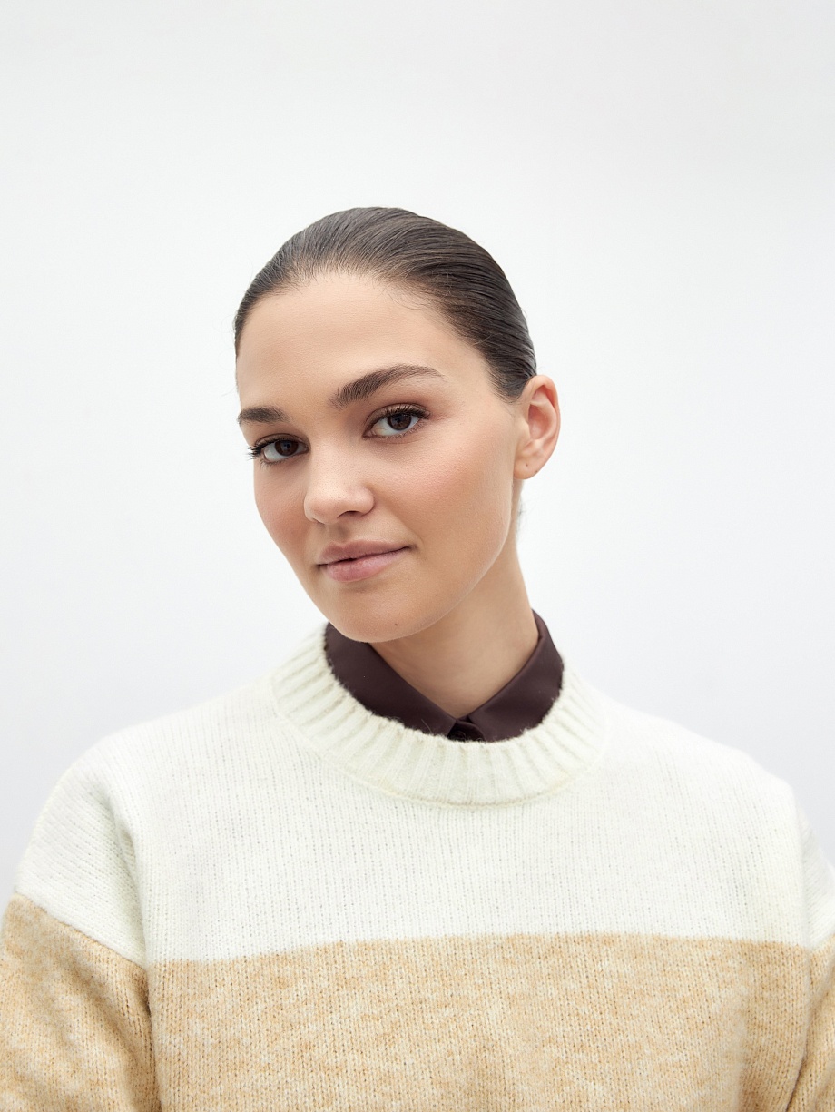 Вязаный джемпер из смесовой пряжи