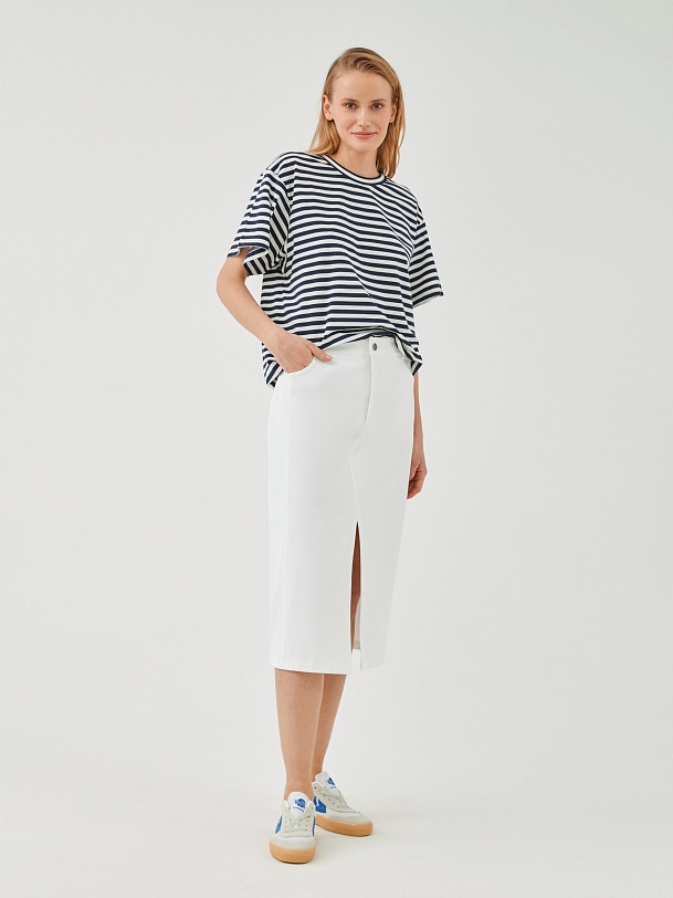 Джинсовая юбка-карандаш