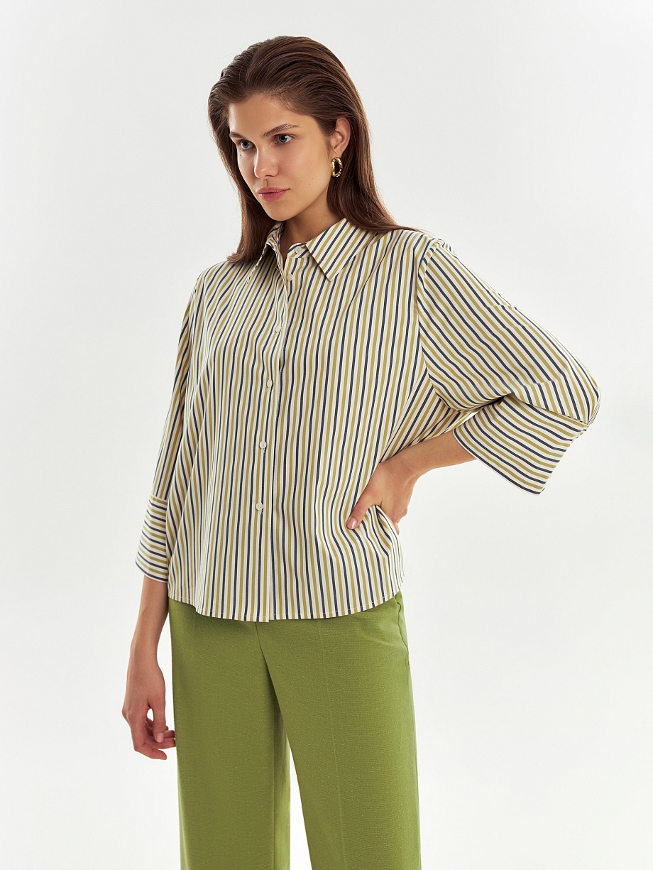 Свободная рубашка в полоску