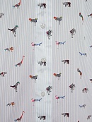 Свободная блуза в принте с фантастическими животными из 100% хлопка POMPA арт.3148200cs0590