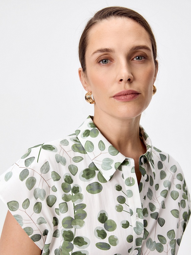 Платье-рубашка из 100% хлопка