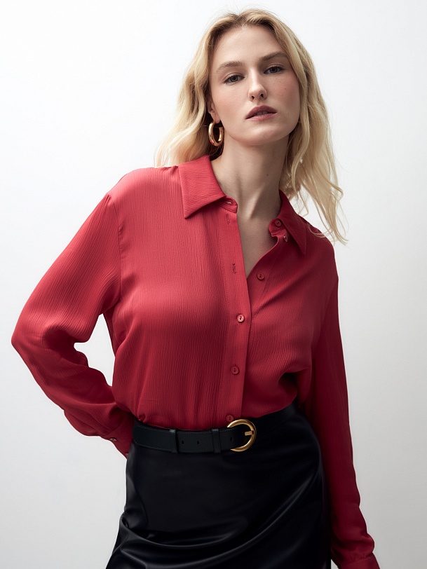 Свободная блуза из вискозы