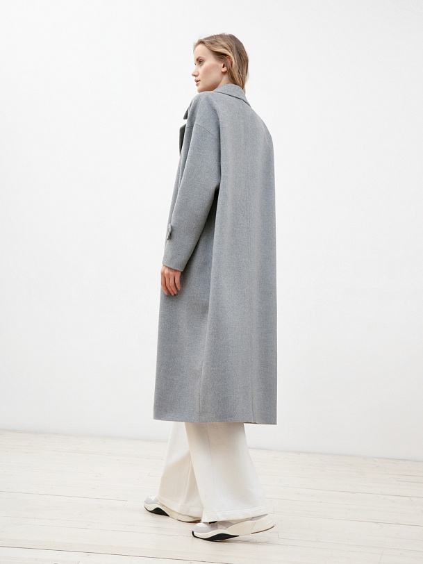 Шерстяное демисезонное пальто с мембраной