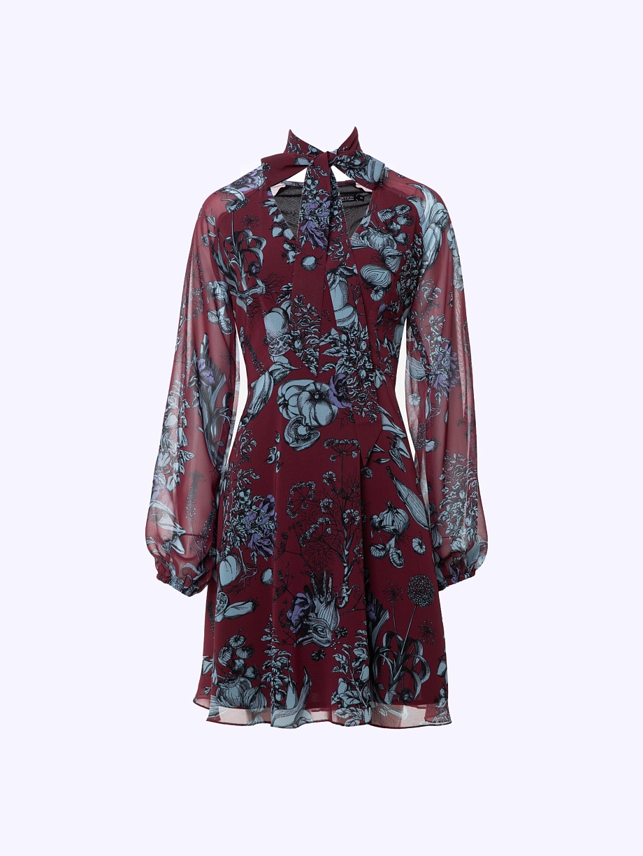 Платье из шифона в бохо стиле