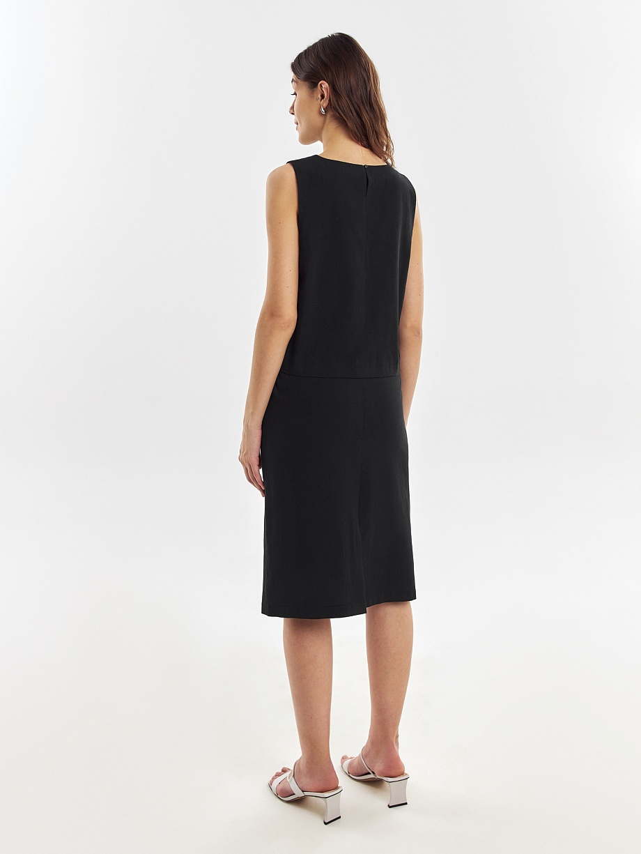 Летний топ из хлопка и льна