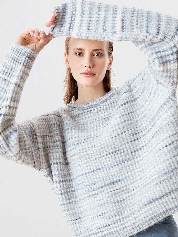 Джемпер крупной вязки