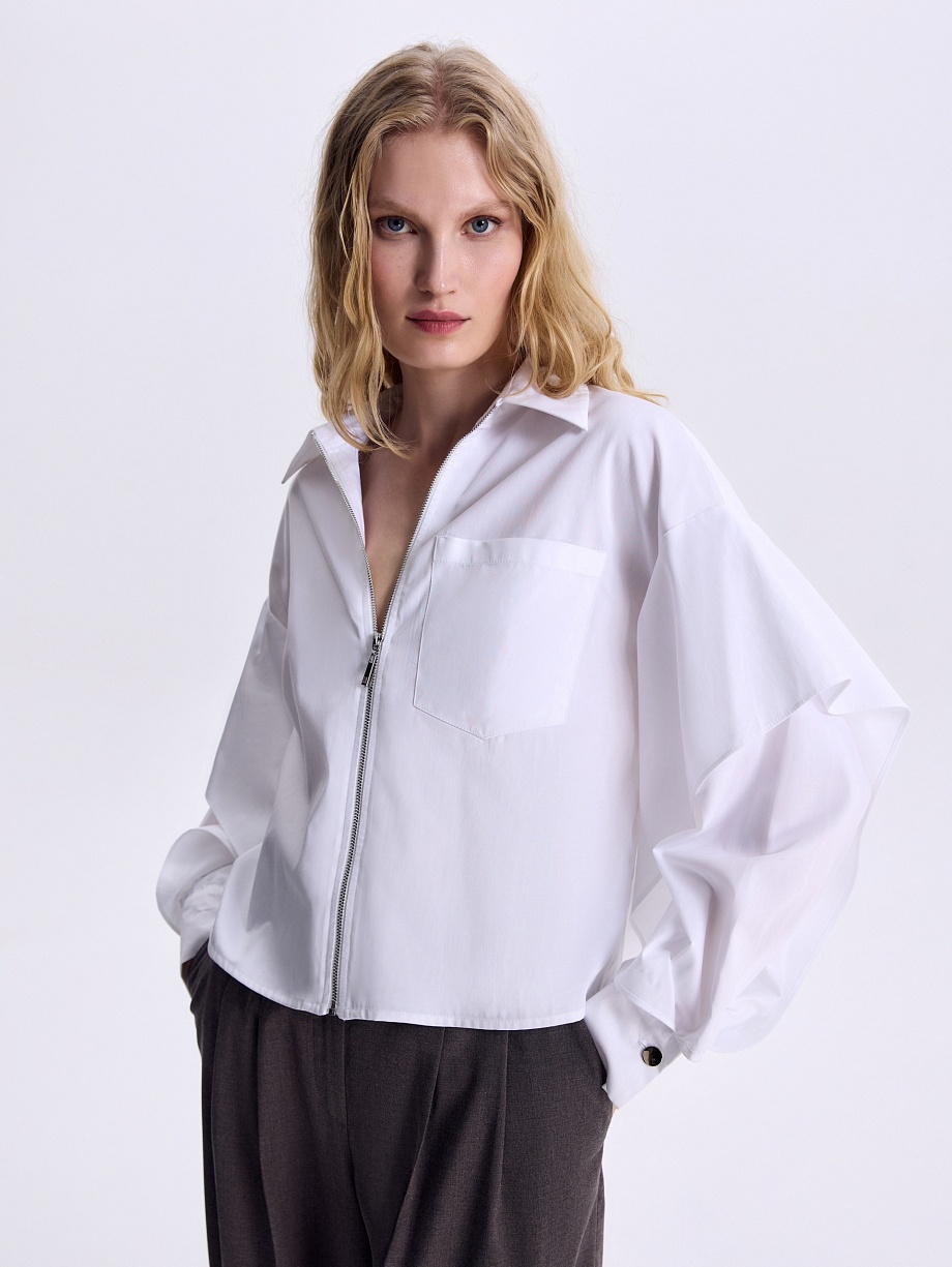 Рубашка-жакет из 100% хлопка