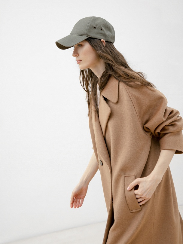 Шерстяное пальто с мембраной