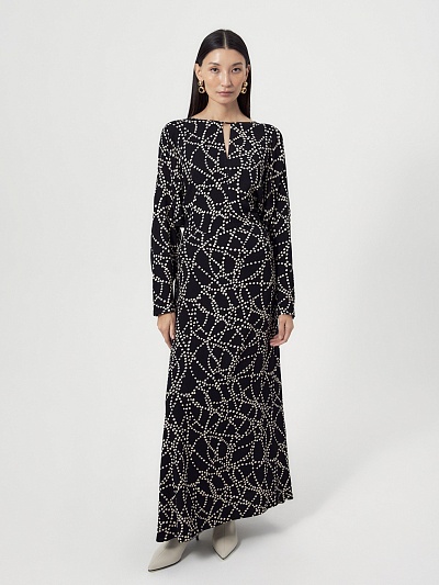 Платье макси из вискозы POMPA