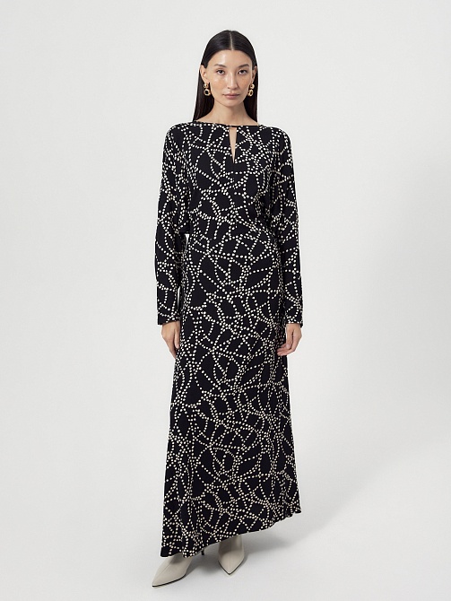 Платье макси из вискозы POMPA