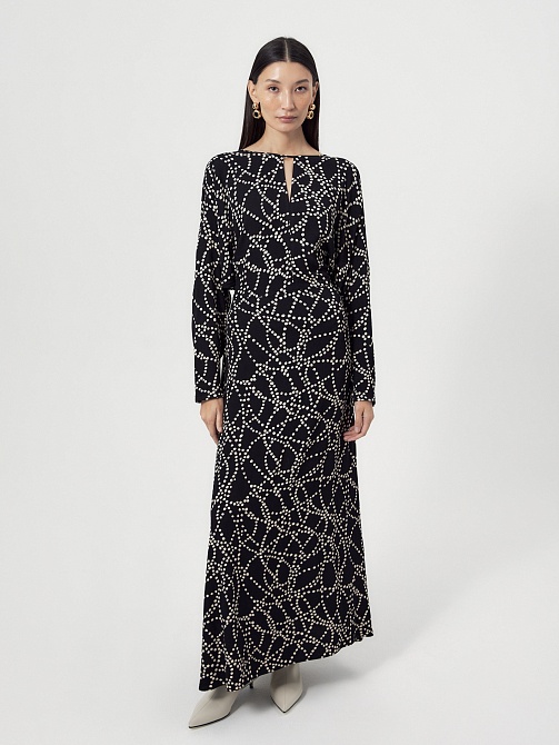 Платье макси из вискозы