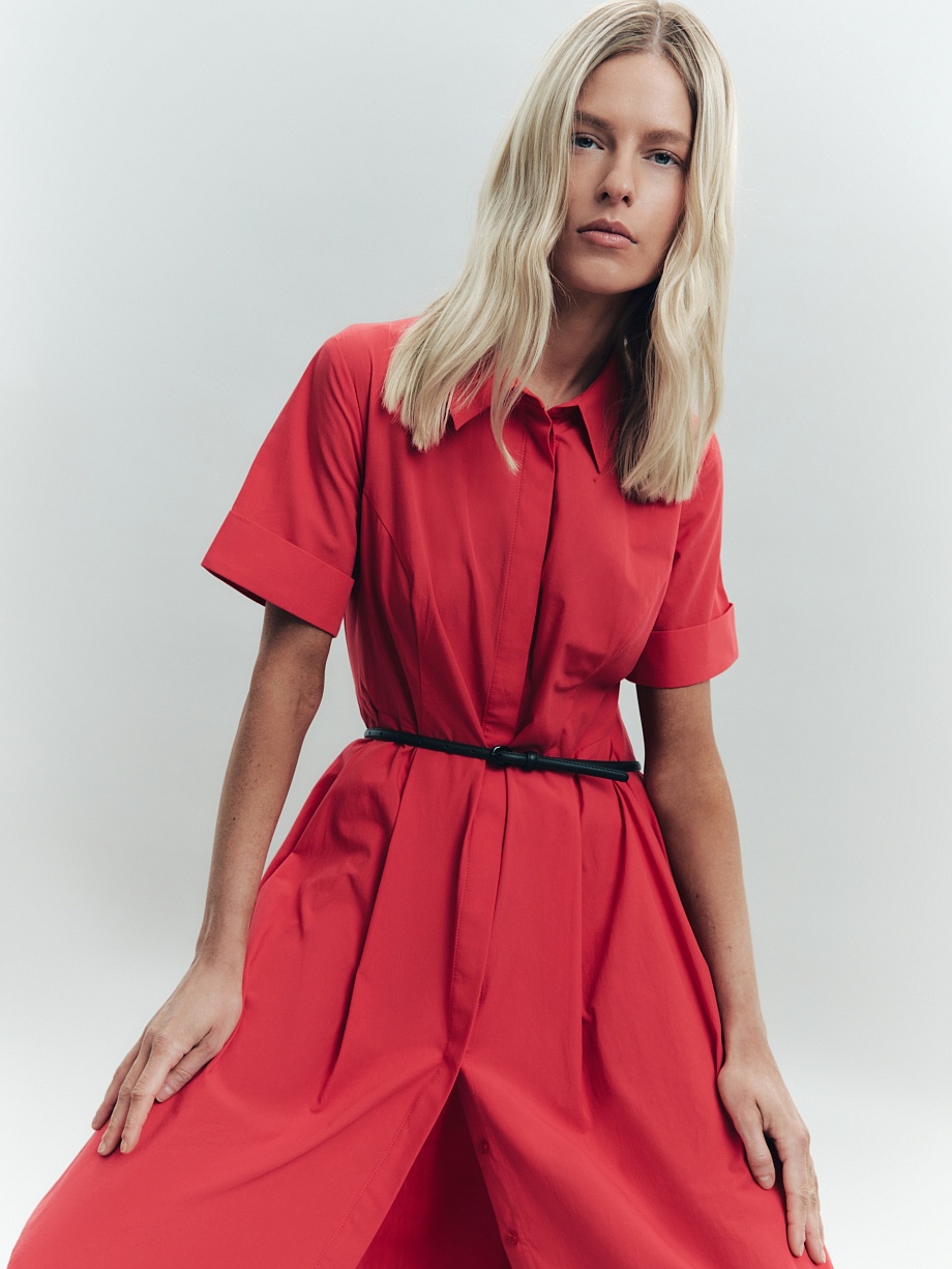 Платье-рубашка из 100% хлопка