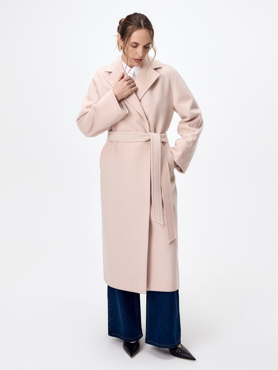 Пальто из 100% шерсти с мембраной