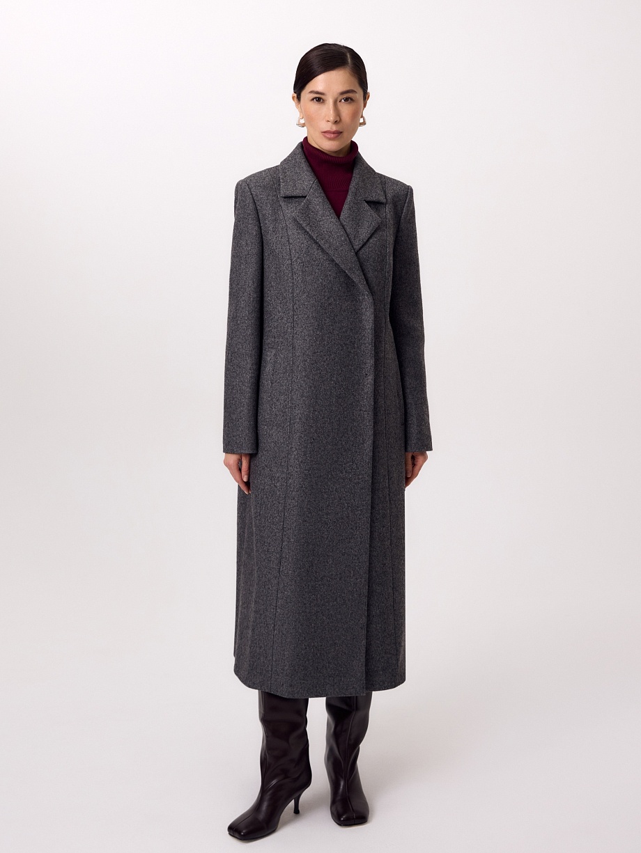 Шерстяное пальто с мембраной