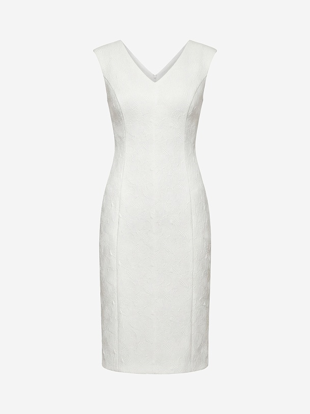 Платье-футляр из фактурного жаккарда