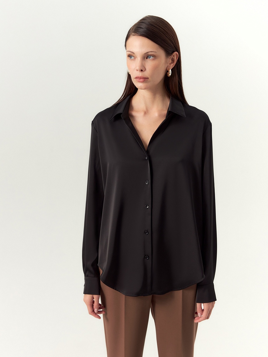 Блуза из атласа