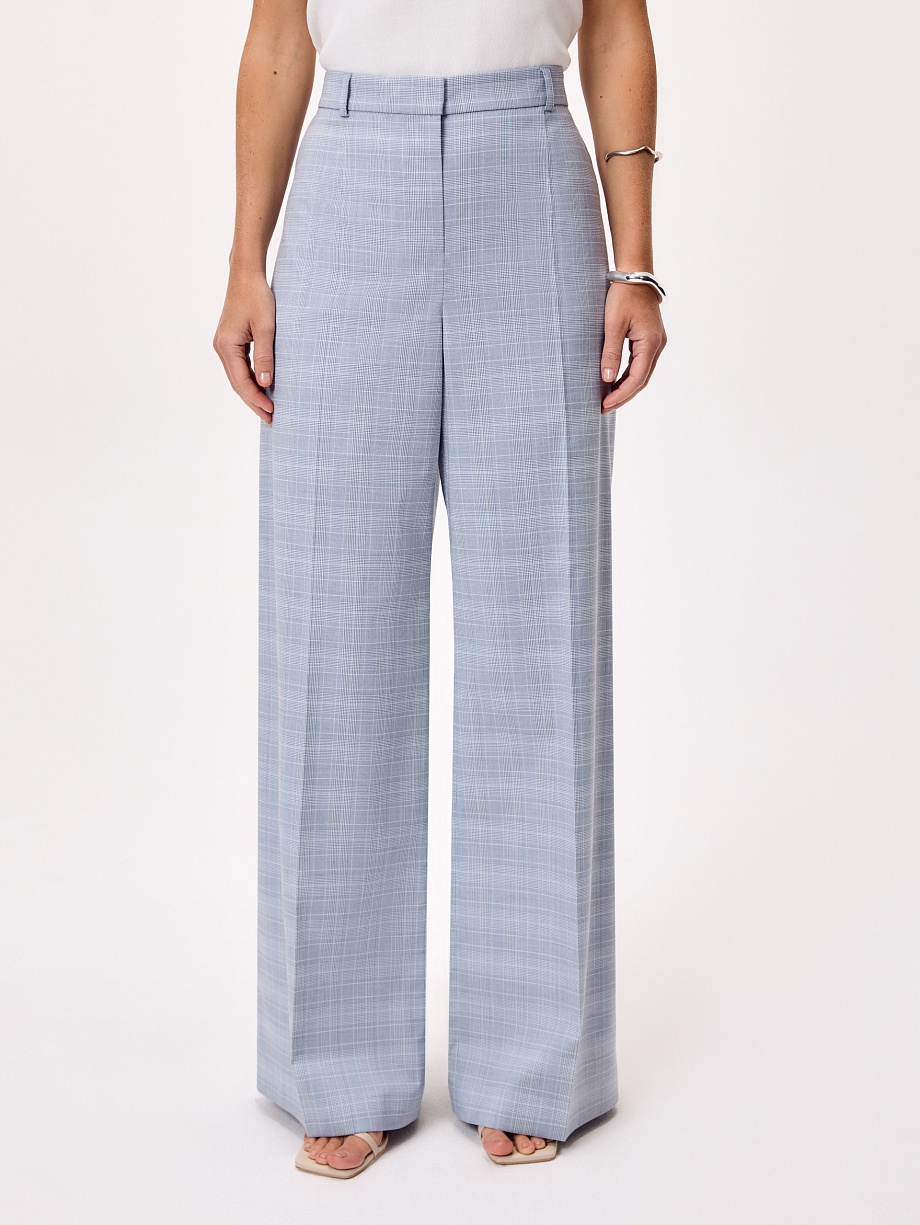 Широкие брюки из костюмной ткани