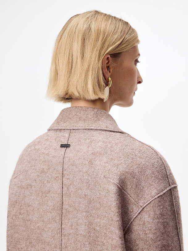 Пальто из шерсти с мембраной